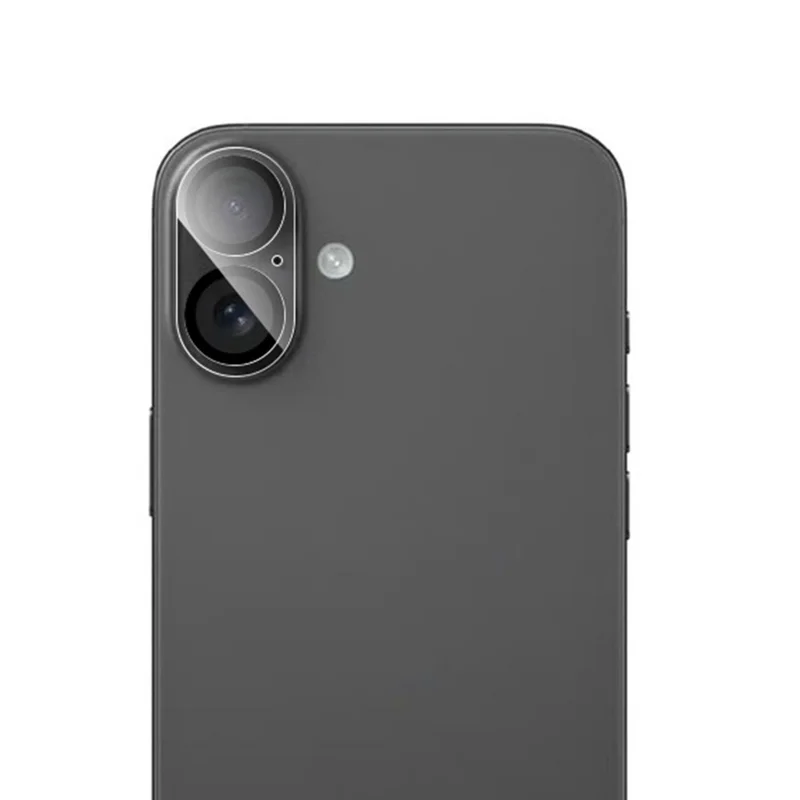 RURIHAI For iPhone 17 Camera Lens Protector Clear Black Circle 3D High Aluminum-Silicon Glass Lens Film