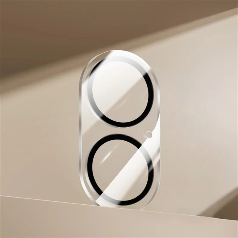 RURIHAI For iPhone 17 Camera Lens Protector Clear Black Circle 3D High Aluminum-Silicon Glass Lens Film