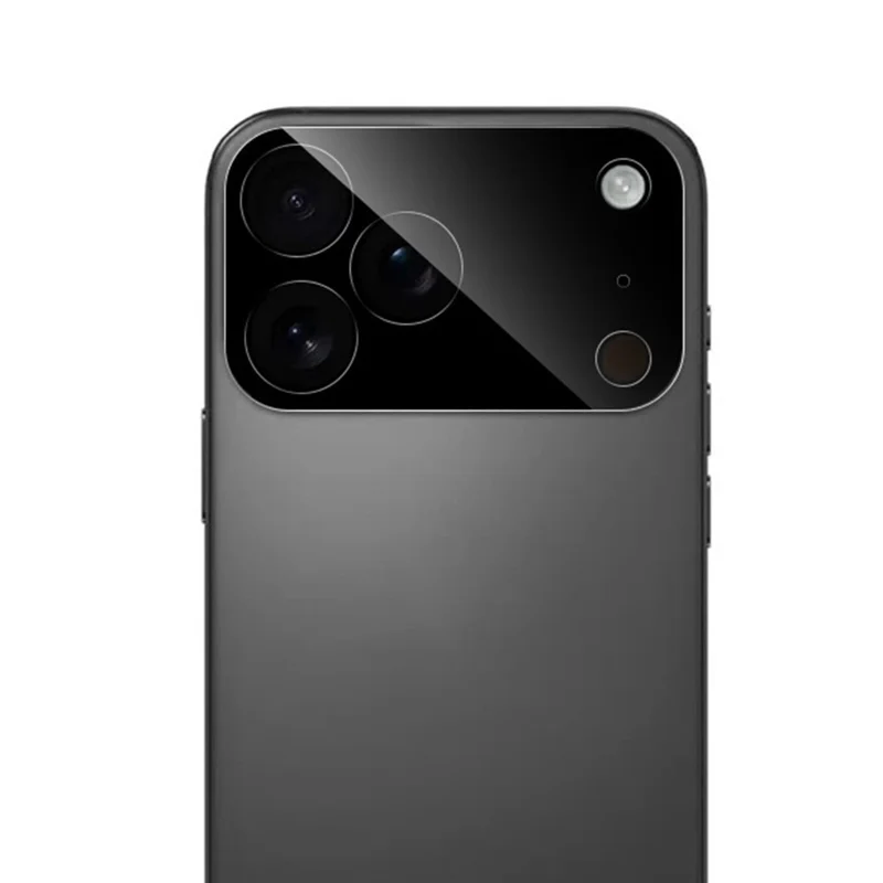 RURIHAI Para iPhone 17 Pro Max Protetor de Lente de Câmera Película de Vidro de Alumínio-Silício 3D Transparente
