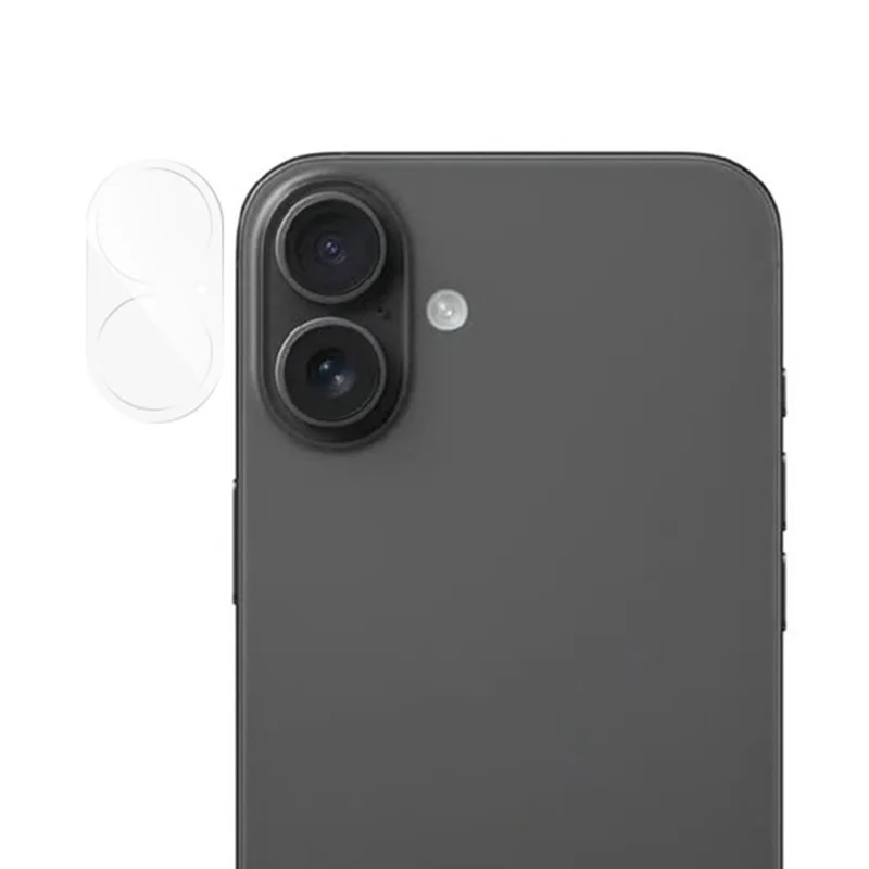 RURIHAI Para iPhone 17 Protetor de Lente de Câmera Película de Vidro de Alumínio-Silício 3D Transparente