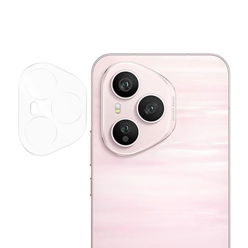 RURIHAI Para Honor 400 Pro 5G (Global) Protetor de Lente de Câmera Película de Vidro de Alumínio-Silício 3D Transparente