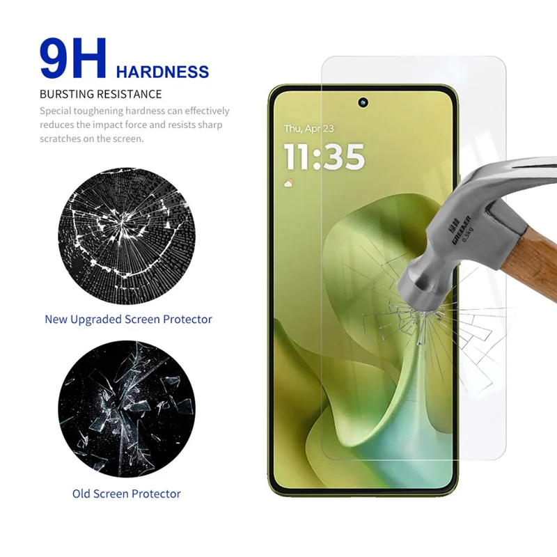 RURIHAI For Motorola Moto G86 5G / G86 Power 5G Screen Protector 0.26mm 2.5D High Aluminium Silicon Glass Film