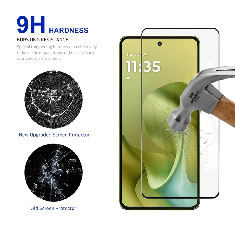 RURIHAI For Motorola Moto G86 5G / G86 Power 5G Screen Protector Secondary Hardening High Aluminium-Silicon Glass Film