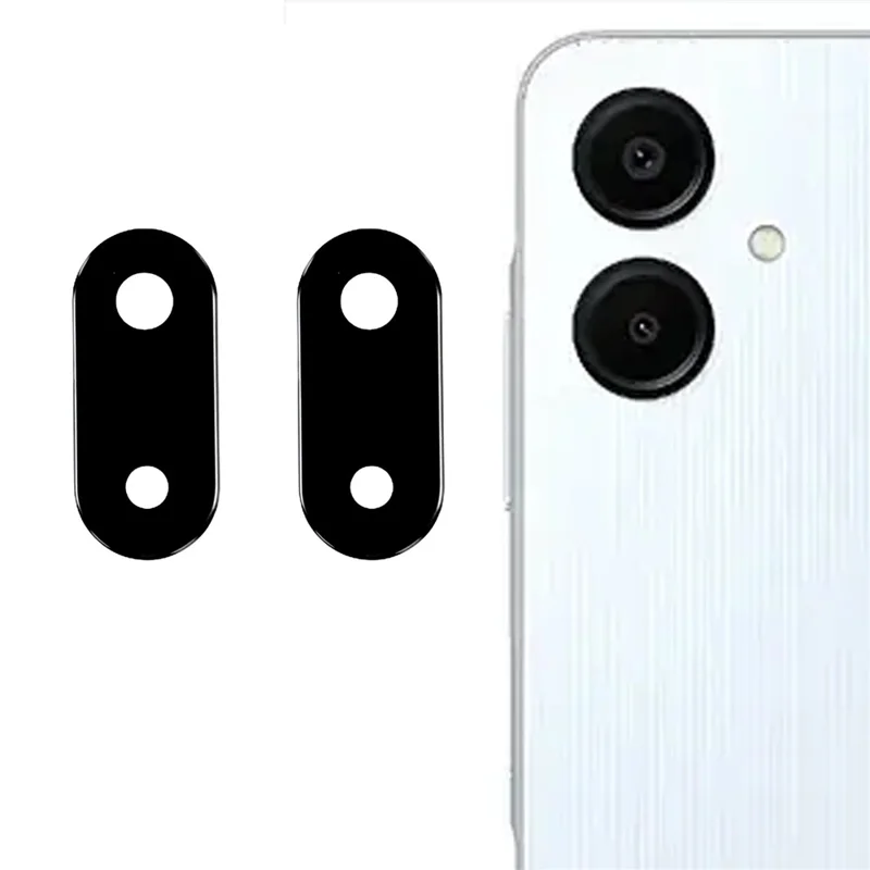 2Pcs For Samsung Galaxy A07 4G Camera Lens Protector 2.5D Arc Edge Silk Printing Tempered Glass Rear Lens Film
