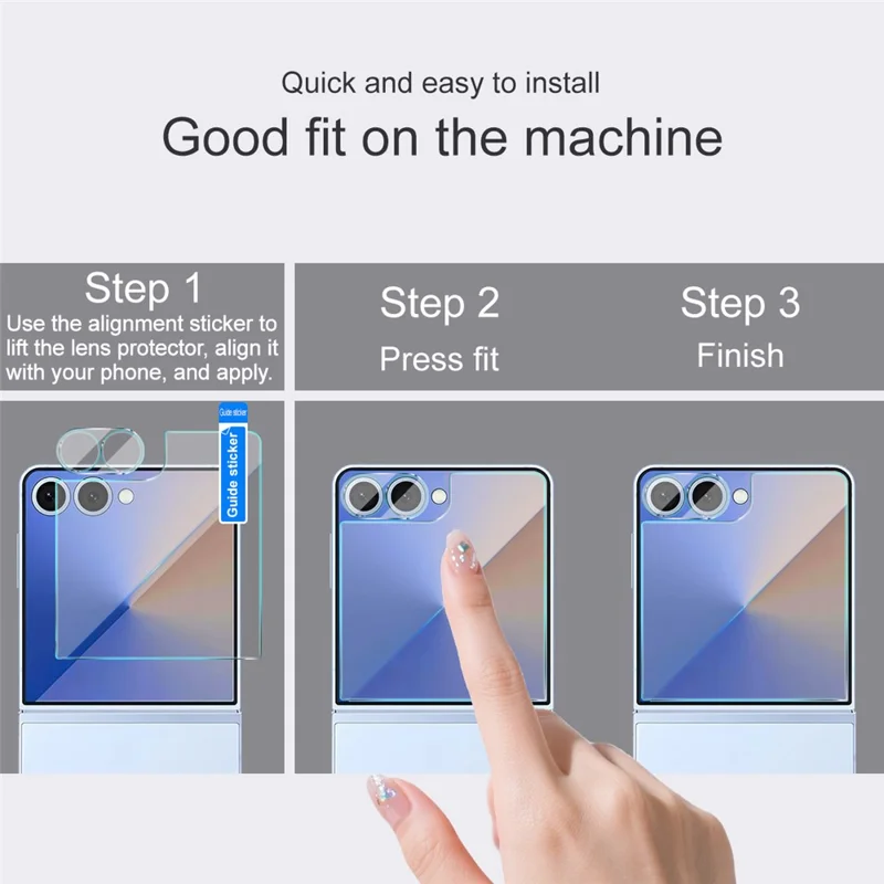 IMAK For Samsung Galaxy Z Flip7 5G Camera Lens Film + Tempered Glass Rear Screen Protector