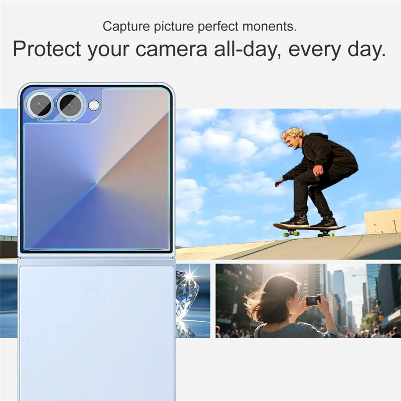 IMAK For Samsung Galaxy Z Flip7 5G Camera Lens Film + Tempered Glass Rear Screen Protector