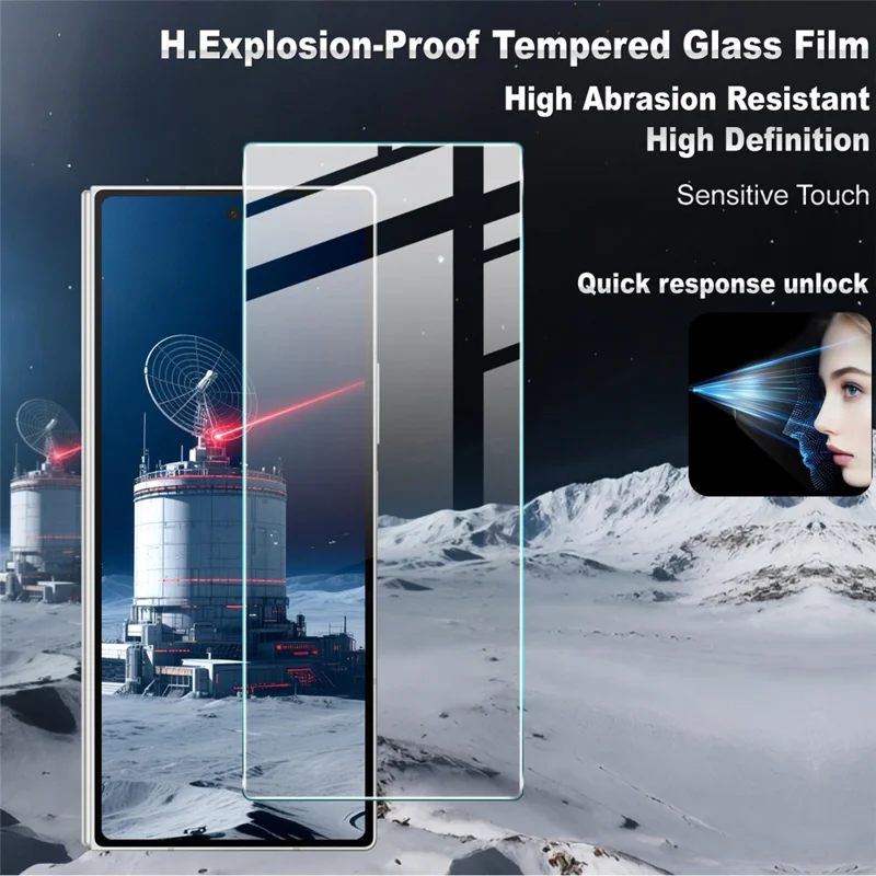 IMAK Серия H для Samsung Galaxy Z Fold7 5G Закалённое стекло Защитная плёнка для экрана Защита от разбивания
