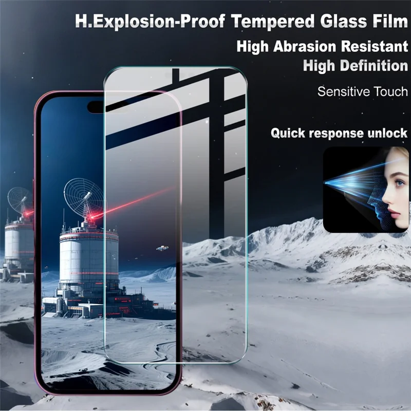 IMAK H Series For iPhone Air Tempered Glass Screen Protector Shatter-Proof Protection