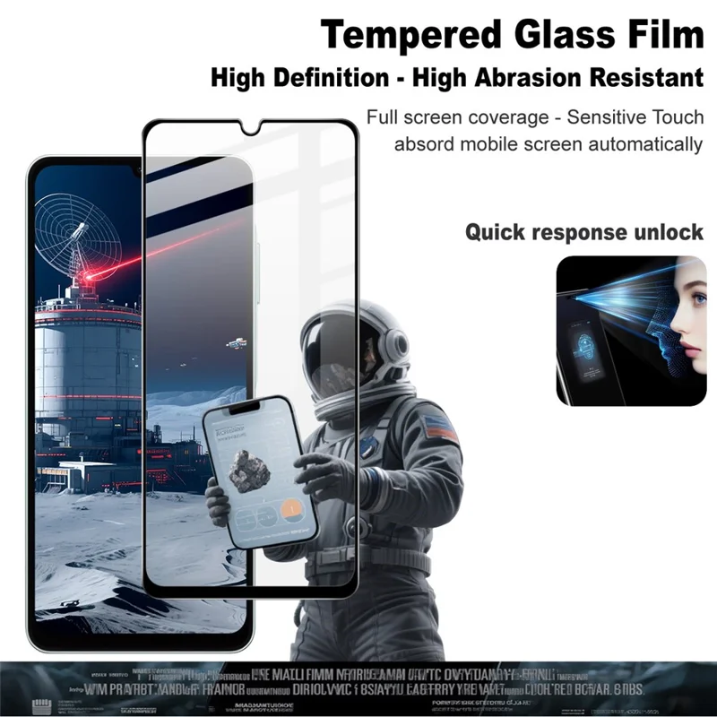 IMAK Pro+ Series For Samsung Galaxy A07 Tempered Glass Full Screen Protector Sensitive Touch Film