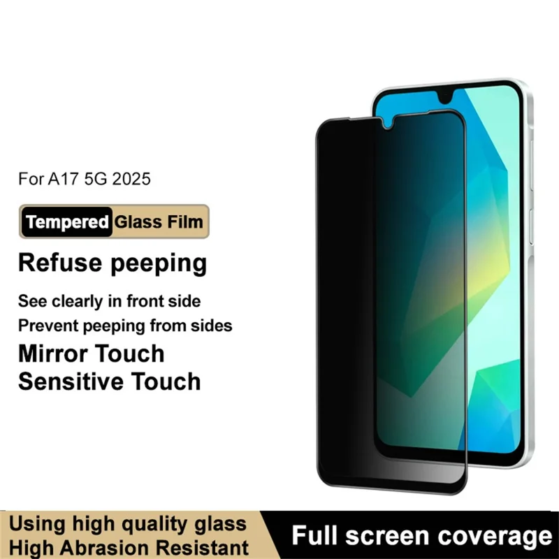 IMAK For Samsung Galaxy A17 5G Anti Peep Tempered Glass Screen Protector Full Coverage