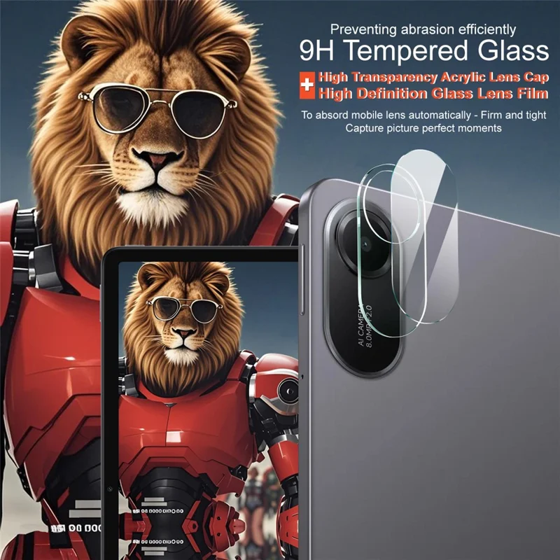 IMAK Für Xiaomi Redmi Pad 2 Panzerglasfolie Kameraobjektivschutz + Acryl-Objektivdeckel