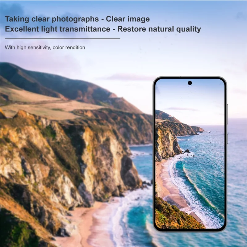 IMAK For Samsung Galaxy S25 FE Camera Lens Protector Tempered Glass HD Clear Lens Film (Black Version)