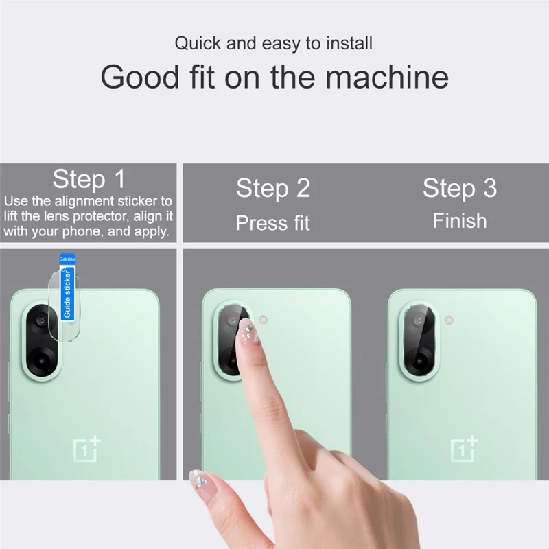 IMAK Per OnePlus Ace 5 Racing 5G / Nord CE5 5G Protezione Lente Fotocamera HD Vetro Temperato Film Lente Posteriore (Versione Ridotta)