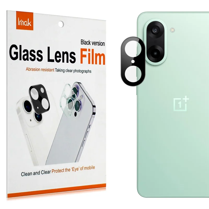 IMAK для OnePlus Ace 5 Racing 5G / Nord CE5 5G Защитное стекло для объектива камеры HD Clear (черная версия)