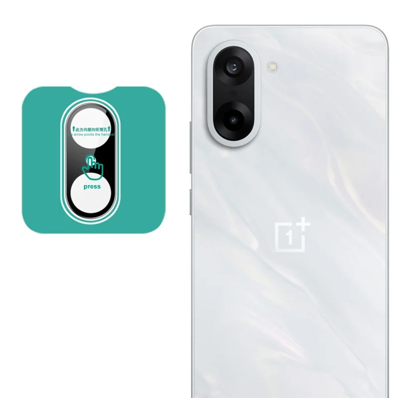 IMAK Pour OnePlus Ace 5 Racing 5G / Nord CE5 5G Protection d'Objectif en Verre Trempé avec Cadre Auto-Positionnant (Version Noir)