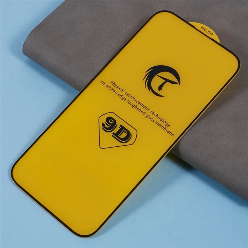 Защитное стекло SILK PRINT 9D для iPhone 17 с полным клеевым слоем