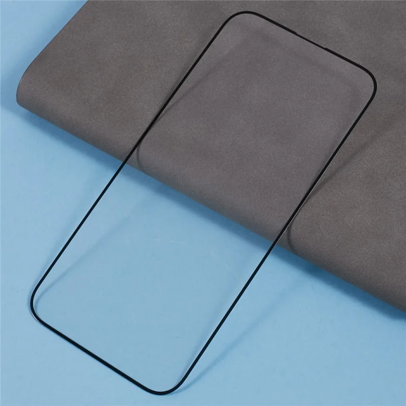 For iPhone 17 Pro Max Screen Protector Silk Print Full Glue 9D Tempered Glass Film