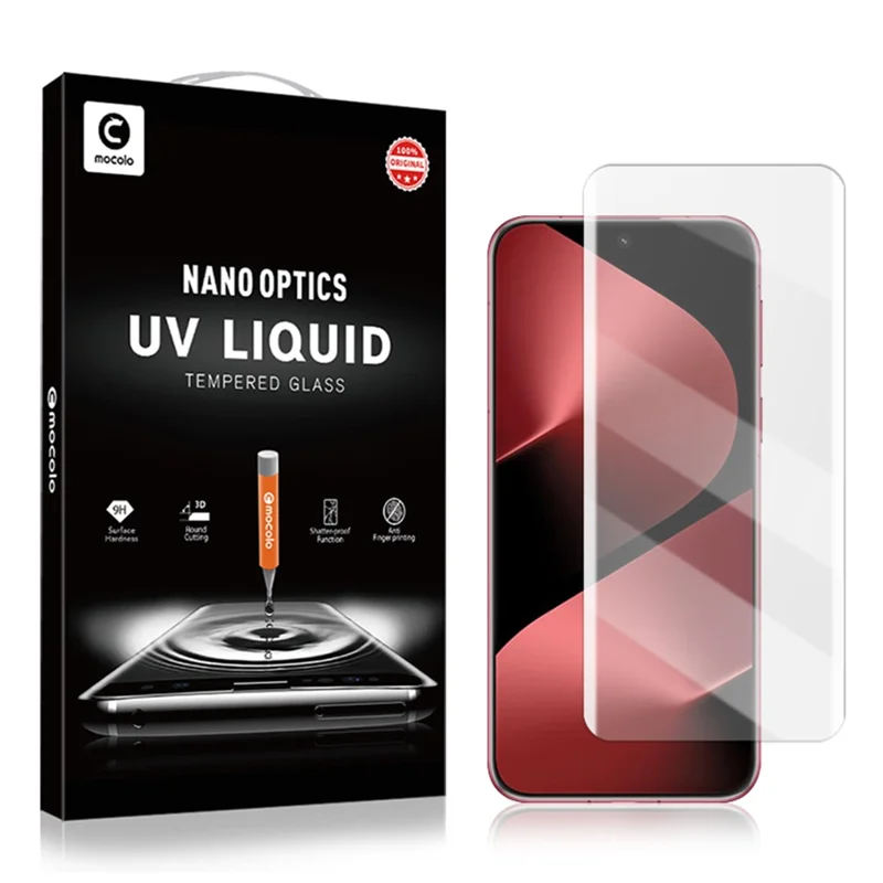 Protetor de Tela MOCOLO para Huawei Pura 80 Pro / Pura 80 Pro+ / Pura 80 Ultra, Película de Vidro Temperado UV Líquido Curva 3D Cobertura Completa