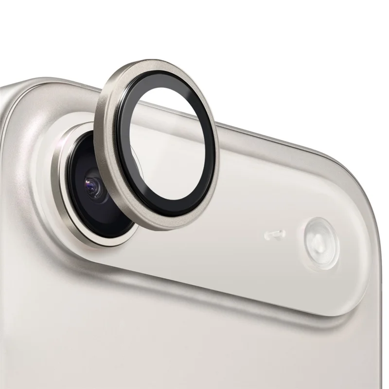 NORTHJO For iPhone Air Camera Lens Protector Tempered Glass Lens Film Metal Ring Guard 1:1 Original Design - Grey