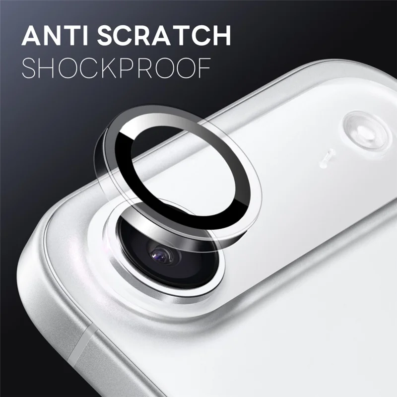 NORTHJO 1 Conjunto de Película de Lente Transparente para Câmera do iPhone 17 Protetor de Lente em Vidro Temperado com Anel de Metal