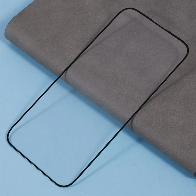 2Pcs For iPhone 15 / 15 Pro Screen Protector Silk Printing 0.3mm HD Clear Tempered Glass Film