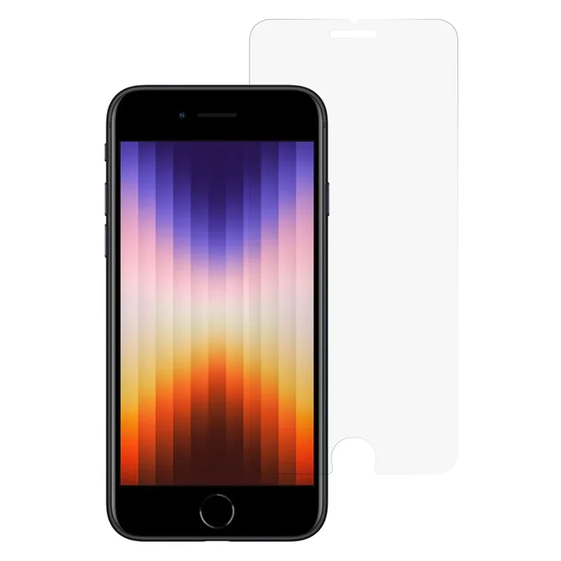 Screen Protector For iPhone SE (2022) / (2020) / 8 / 7 / 6s , 0.3mm HD Clear Tempered Glass Film