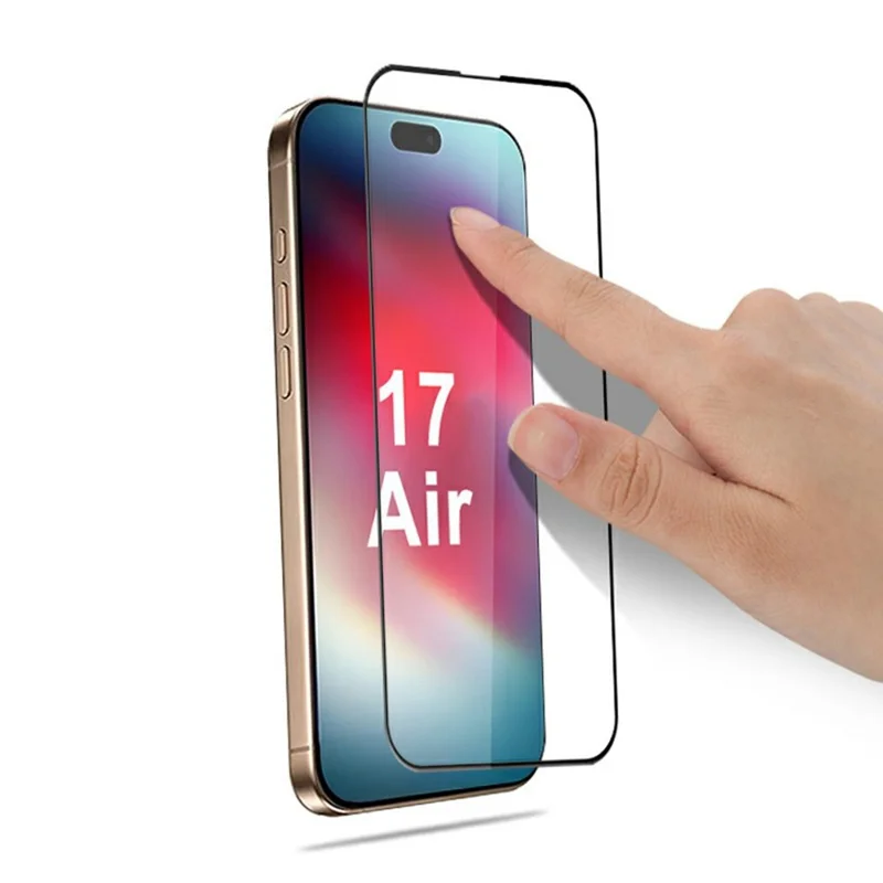 MOCOLO Per iPhone 17 Protezione Schermo Antishock Seta Stampa Vetro Temperato - Nero