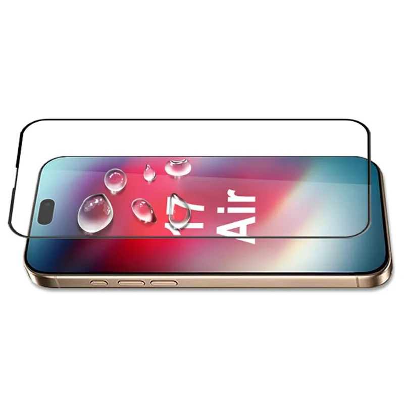 MOCOLO Per iPhone 17 Protezione Schermo Antishock Seta Stampa Vetro Temperato - Nero