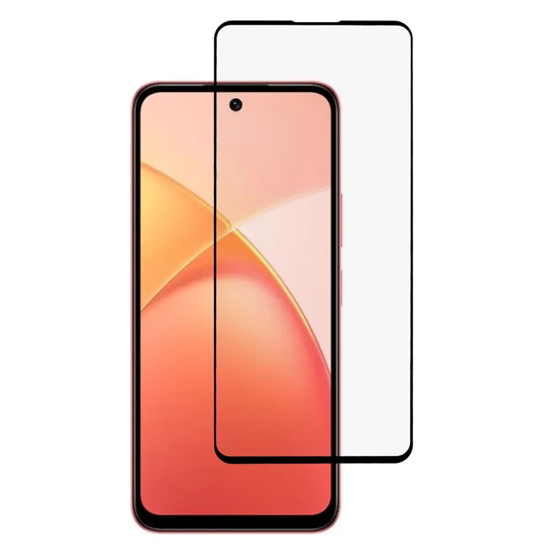 For Infinix Smart 10 Plus Screen Protector Silk Printing Full Glue Tempered Glass Screen Film