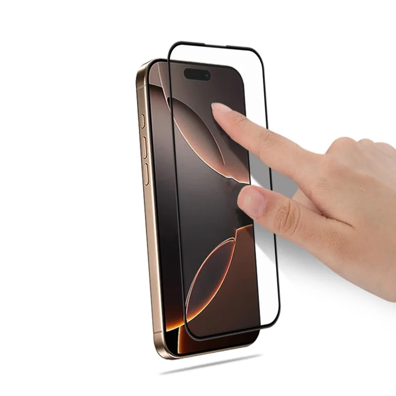MOCOLO Para iPhone 17 Pro Max Protector de Pantalla Completo con Pegado de Precisión, Vidrio Templado Curvado 3D