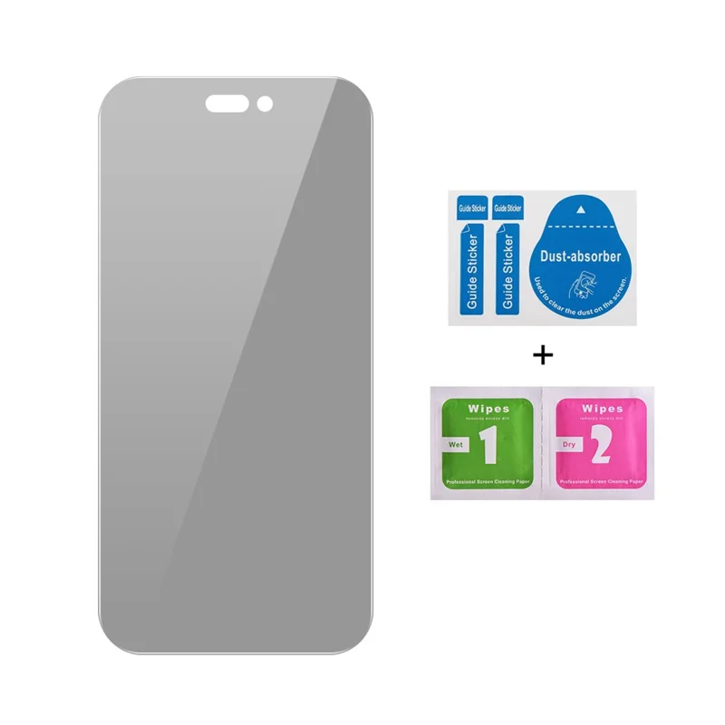 JUNSUNMAY 25er-Pack für iPhone 15 Plus Anti-Spion gehärtetes Glas-Displayschutzfolie Stoßfest Klarer HD-Film