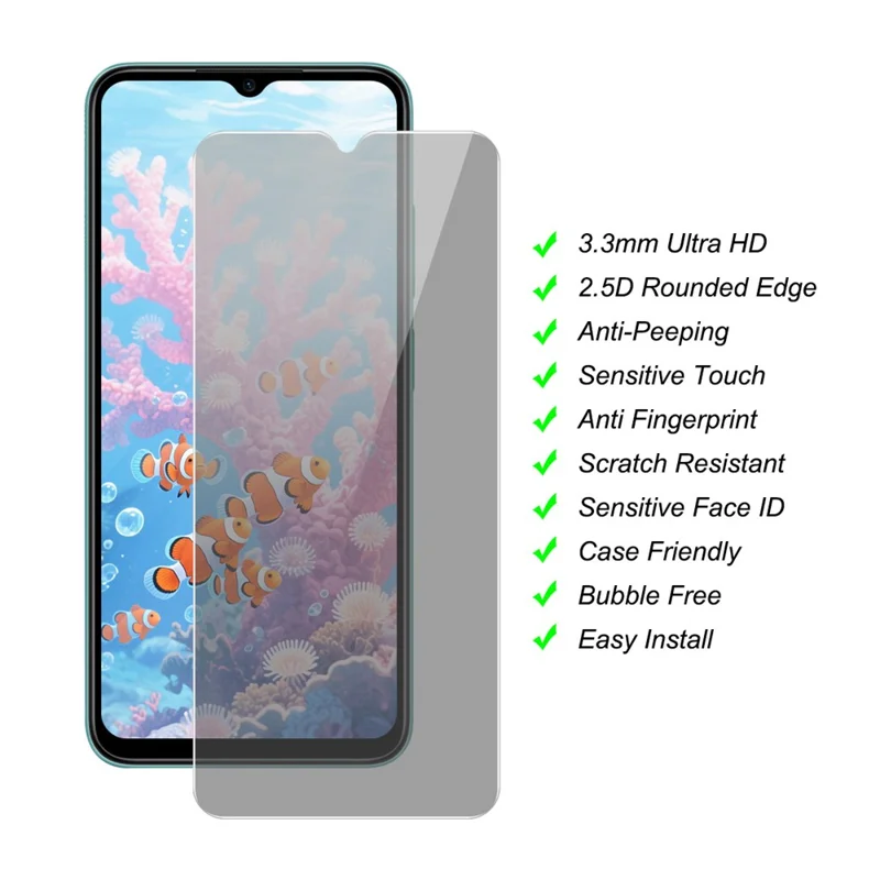 JUNSUNMAY 25 Stück Blickschutz Panzerglas Displayschutz für Samsung Galaxy A07 - Anti-Drop HD Klare Schutzfolie
