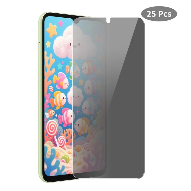JUNSUNMAY 25 Stück Sichtschutz Panzerglasfolie für Samsung Galaxy A15 4G / 5G - Anti-Spy Displayschutz, HD Klar, Stoßfest