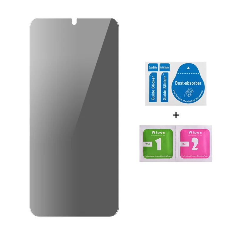 JUNSUNMAY 25 Stück Sichtschutz Panzerglasfolie für Samsung Galaxy A15 4G / 5G - Anti-Spy Displayschutz, HD Klar, Stoßfest