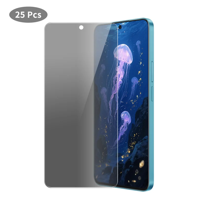 JUNSUNMAY 25 Stück Xiaomi 14T / 14T Pro Anti-Spy Displayschutz aus gehärtetem Glas - Antikollisions-Schutzfolie, klar und hochauflösend