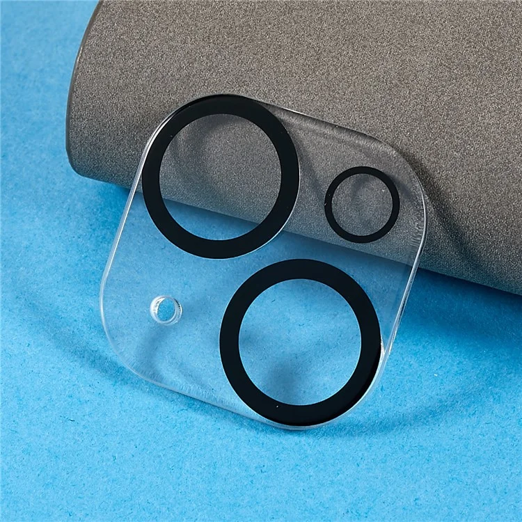 For iPhone 14 / 14 Plus Tempered Glass Anti-exposure Lens Protector One-piece Anti-scratch Rear Camera Guard