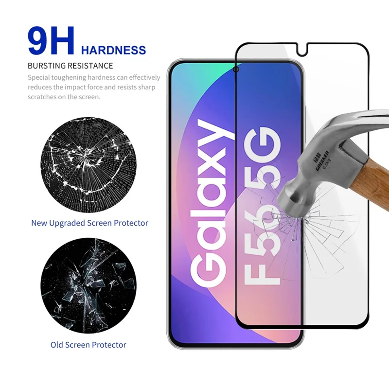 RURIHAI 10Pcs For Samsung Galaxy M36 5G High Aluminium-Silicon Glass Film 0.26mm 2.5D Screen Protector