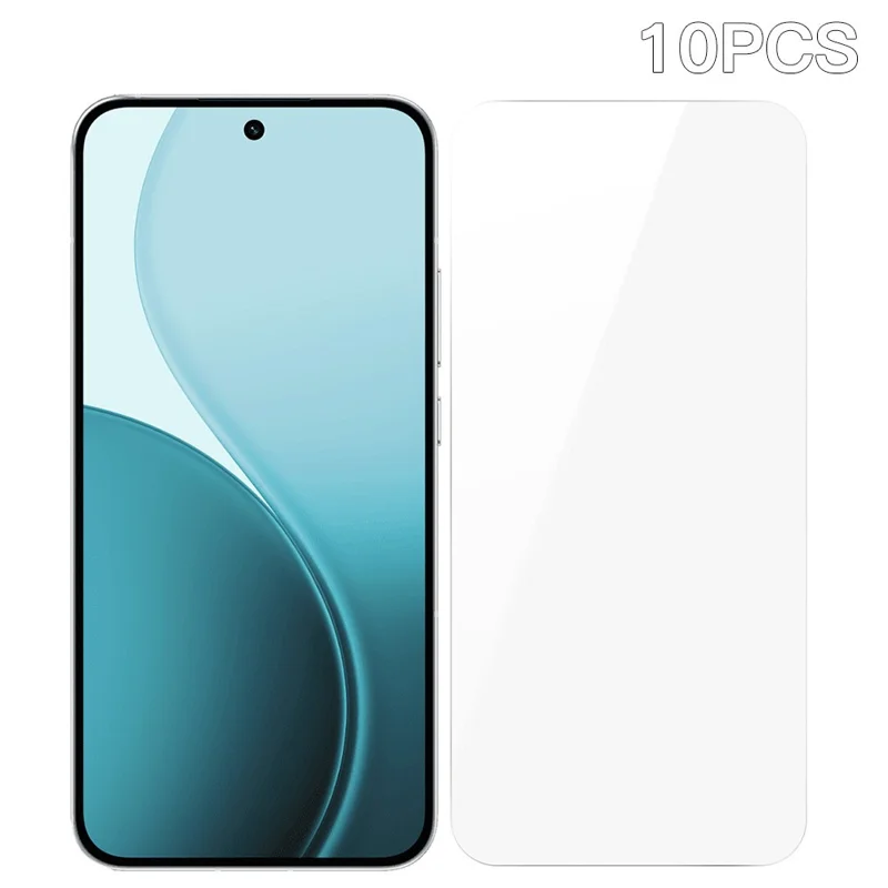 RURIHAI 10 Stück Displayschutz für Oppo Reno14 F 5G 0,26mm 2,5D Hochfestes Aluminium-Silikat-Glasfilm