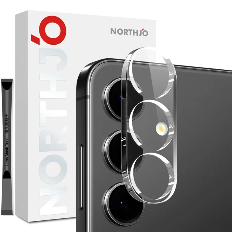 NORTHJO Para Samsung Galaxy S25 FE Protetor de Lente de Câmera Vidro Temperado HD Transparente Cobertura Completa 3D