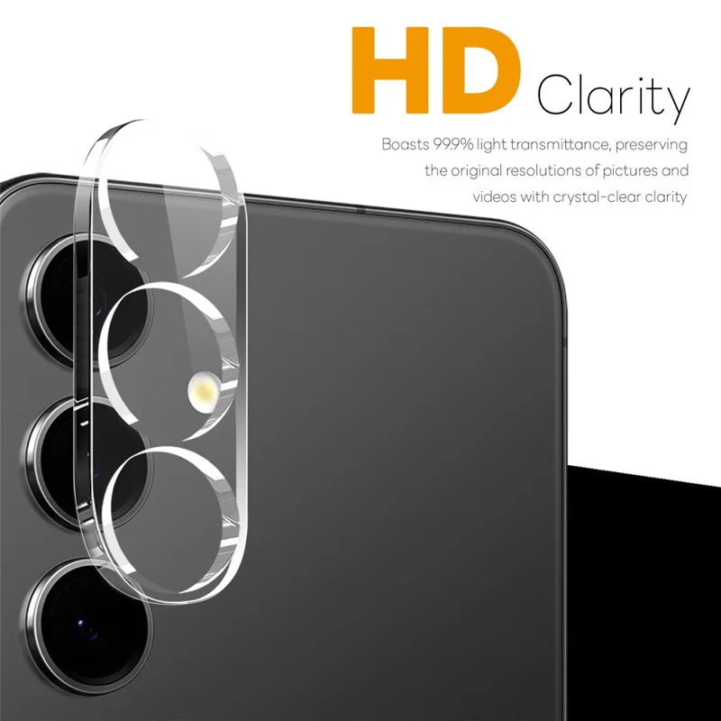 NORTHJO 2Pcs For Samsung Galaxy S25 FE Tempered Glass Camera Lens Protector Clear 3D Integrated Full Coverage
