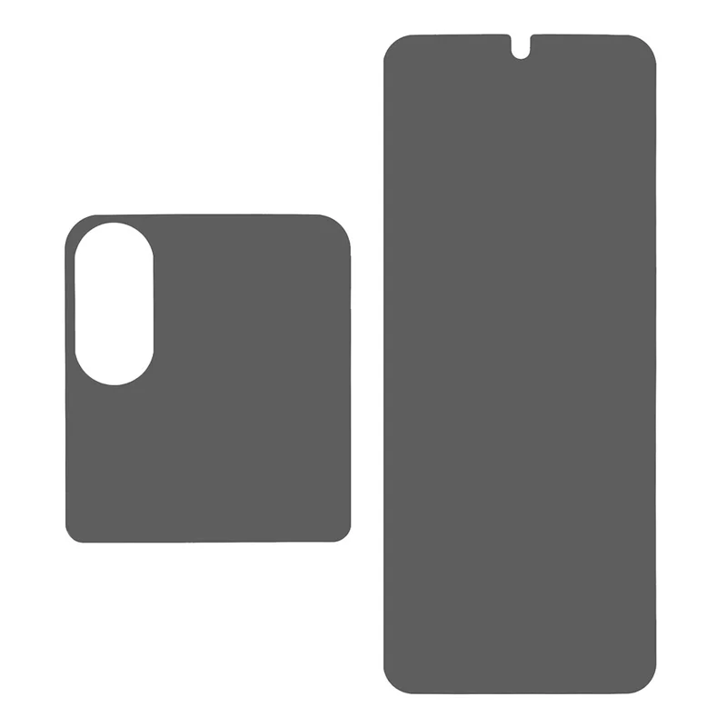 For Xiaomi Mix Flip 2 Anti-Spy Screen Protector PET Matte Front and Back Screen Film