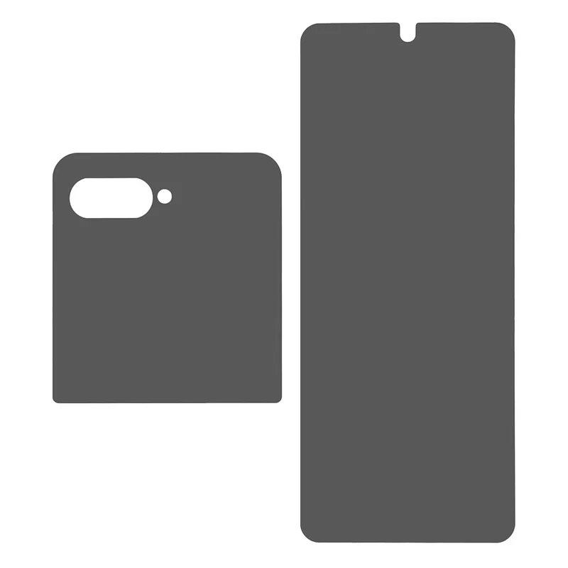 Per Motorola Razr 50 Ultra 5G Pellicola Protettiva Antispionaggio per Schermo in PET Opaco Anteriore e Posteriore