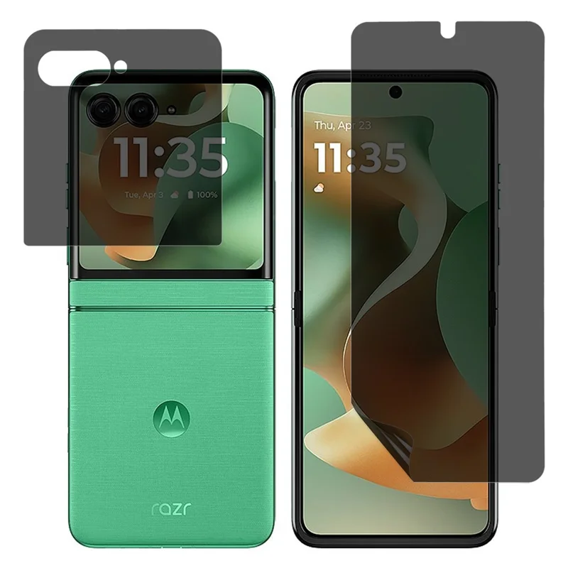 Per Motorola Razr 60 Pellicola Protettiva Anti-Spy in PET Opaca per Schermo Anteriore e Posteriore