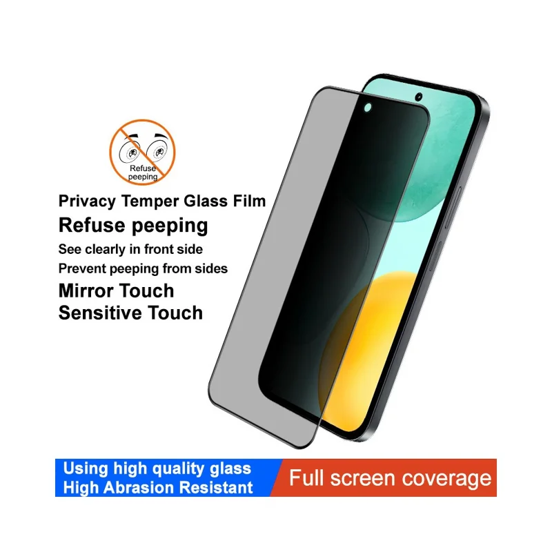 IMAK For Honor X6c 4G Anti Peep Tempered Glass Screen Protector Full Coverage