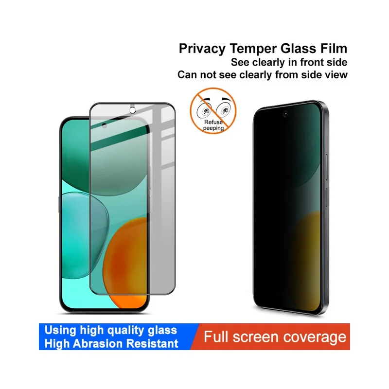 IMAK For Honor X6c 4G Anti Peep Tempered Glass Screen Protector Full Coverage