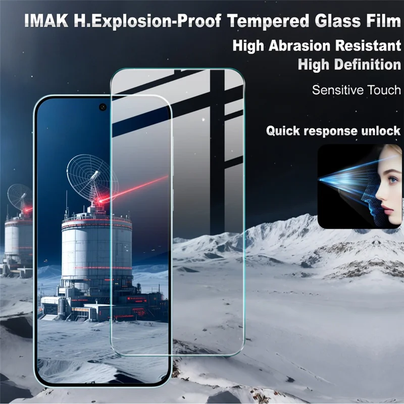 Protector de Pantalla de Vidrio Templado IMAK H Series para vivo X200 FE 5G - Protección Resistente a Roturas