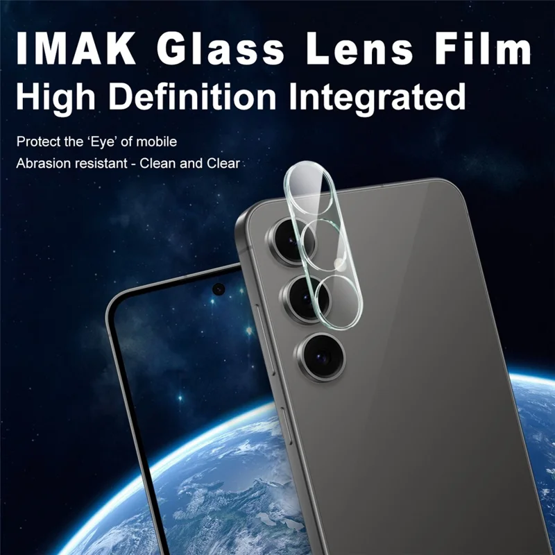 IMAK Pour Samsung Galaxy S25 FE Verre Trempé Protection d'Objectif d'Appareil Photo + Capuchon d'Objectif Acrylique
