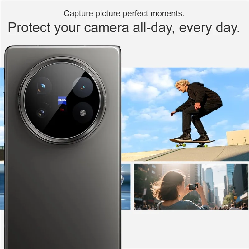 IMAK For vivo X Fold5 5G Camera Lens Protector Tempered Glass HD Clear Lens Film (Black Version)