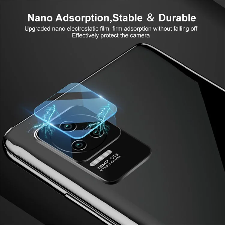 ENKAY HAT PRINCE Für Xiaomi 12T 5G / Redmi K50 Ultra 5G 0,2 mm Full Glue Rear Camera Lens Protector 9H High Aluminum-Silicium-Glas Filmm