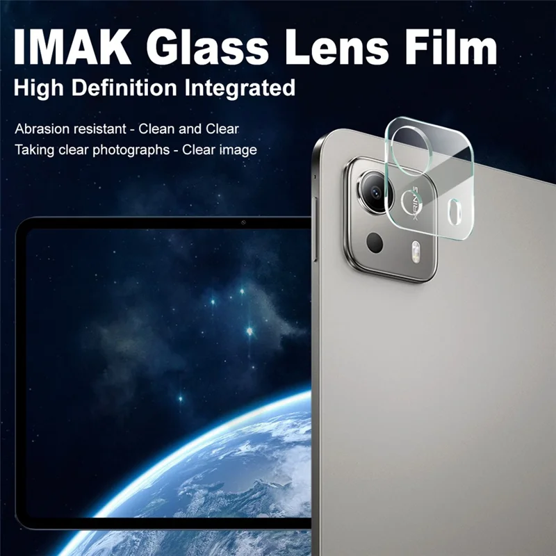 IMAK For Xiaomi Pad 7S Pro 12.5 Tempered Glass Camera Lens Protector + Acrylic Lens Cap